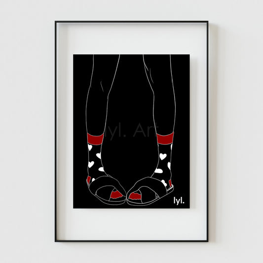 Coeurs aux pieds