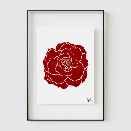 Rose rouge