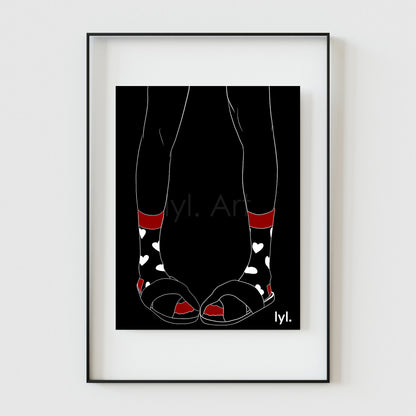 Coeurs aux pieds