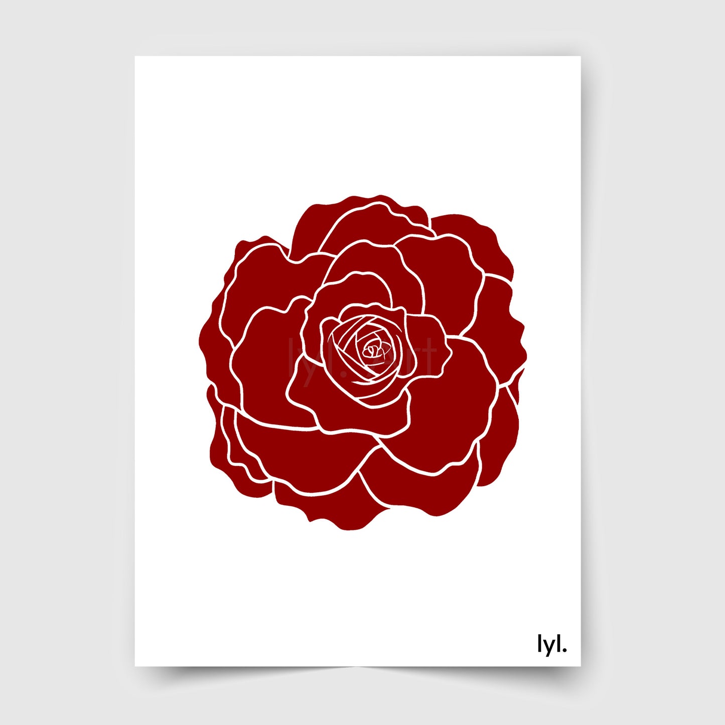 Rose rouge