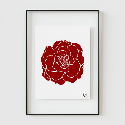 Rose rouge